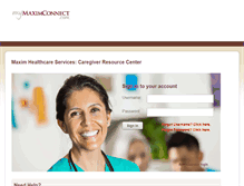 Tablet Screenshot of mymaximconnect.com